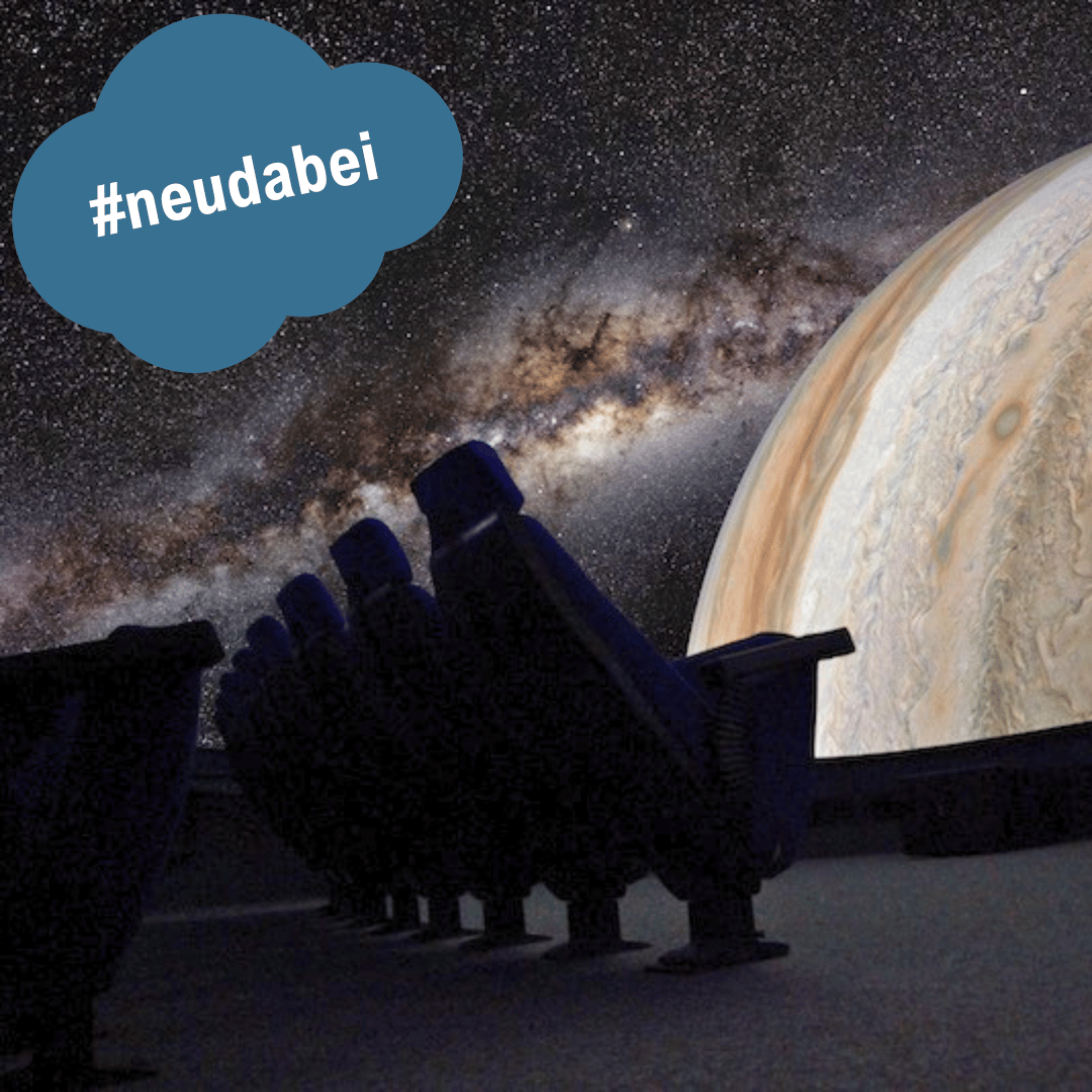 Kuppelprojektion im Dunkeln, #neudabei